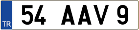 Trailer License Plate